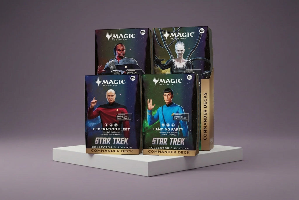 [PRESALE] Magic the Gathering Star Trek Mazos de Commander de edición de coleccionista Caja (4)