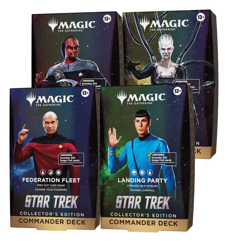 [PRESALE] Magic the Gathering Star Trek Mazos de Commander de edición de coleccionista Caja (4)